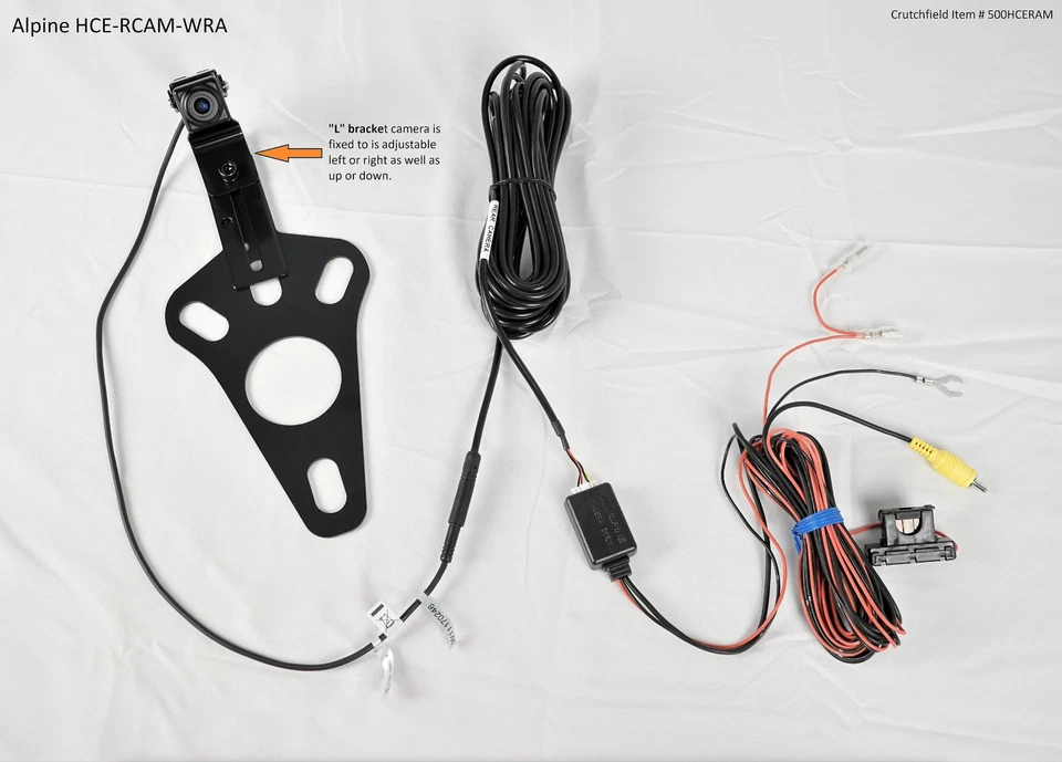 HCE-RCAM-WRA Alpine Spare Tire Rear View Camera System Jeep 2007-2018 Wrangler - Image 3 of 4