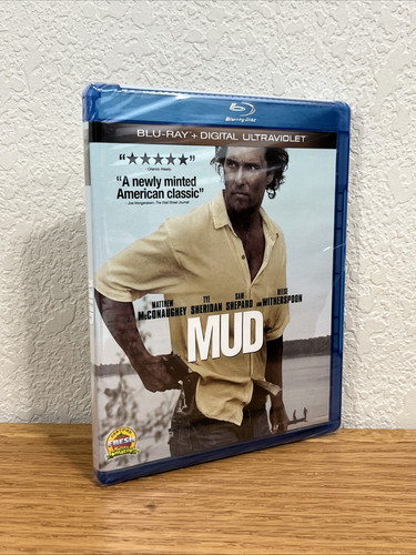 Mud (Blu-ray/Digital, 2013) McConaughey Witherspoon Sheridan Shepard SEE PICS!