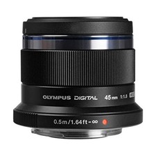 Olympus M.Zuiko Digital 45mm F1.8 Lens, for Micro Four Thirds Cameras Black 