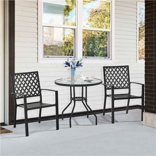 31.5inch Outdoor Patio Round Coffee Table, Tempered Glass 31.5inch Outdoor Patio Round Coffee Table, Tempered Glass