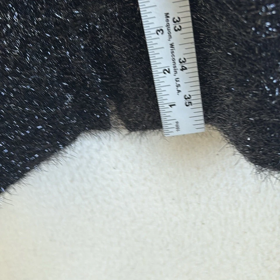 J Crew Collection textured metallic sweater-coat Women's S Medium Black Metall - Image 4 of 4