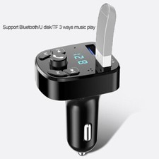 Car Truck Bluetooth FM Transmitter Radio MP3 Wireless Adapter Kit 2 USB Charger