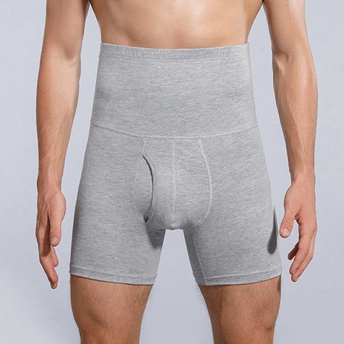 Pantalones cortos boxer de compresión de cintura alta para hombre control de barriga modelador de cuerpo faja panty - Imagen 2 de 14