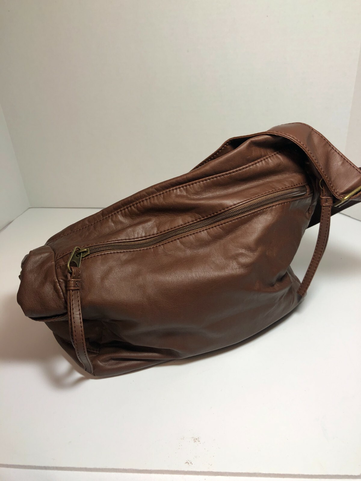 FAUX LEATHER PATCH WORK 100% POLYURETHAN SHOULDER… - image 3