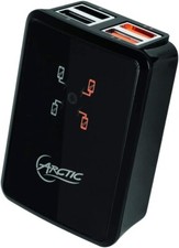 Arctic Home Charger 4500 (UK) 4-Port USB Fast Charger With LEDs & UK Mains Plug