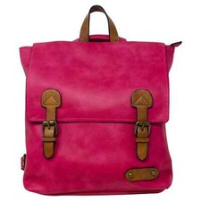 Unisex Faux Leather Backpack - Gym, School, Travel, Buckle Lock Shoulder Bag