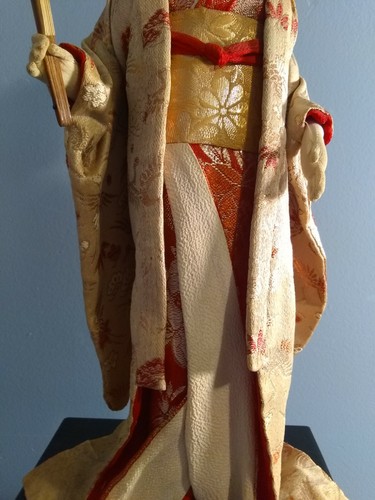 Exquisite Pair Of Japanese Kimono Dolls Statue Geisha Figurine Home Decor - Picture 8 of 12