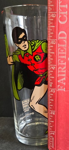 Robin 1978 Pepsi Collector Series Glas DC Comics Batman Vintage Green Cape - Bild 5 von 6