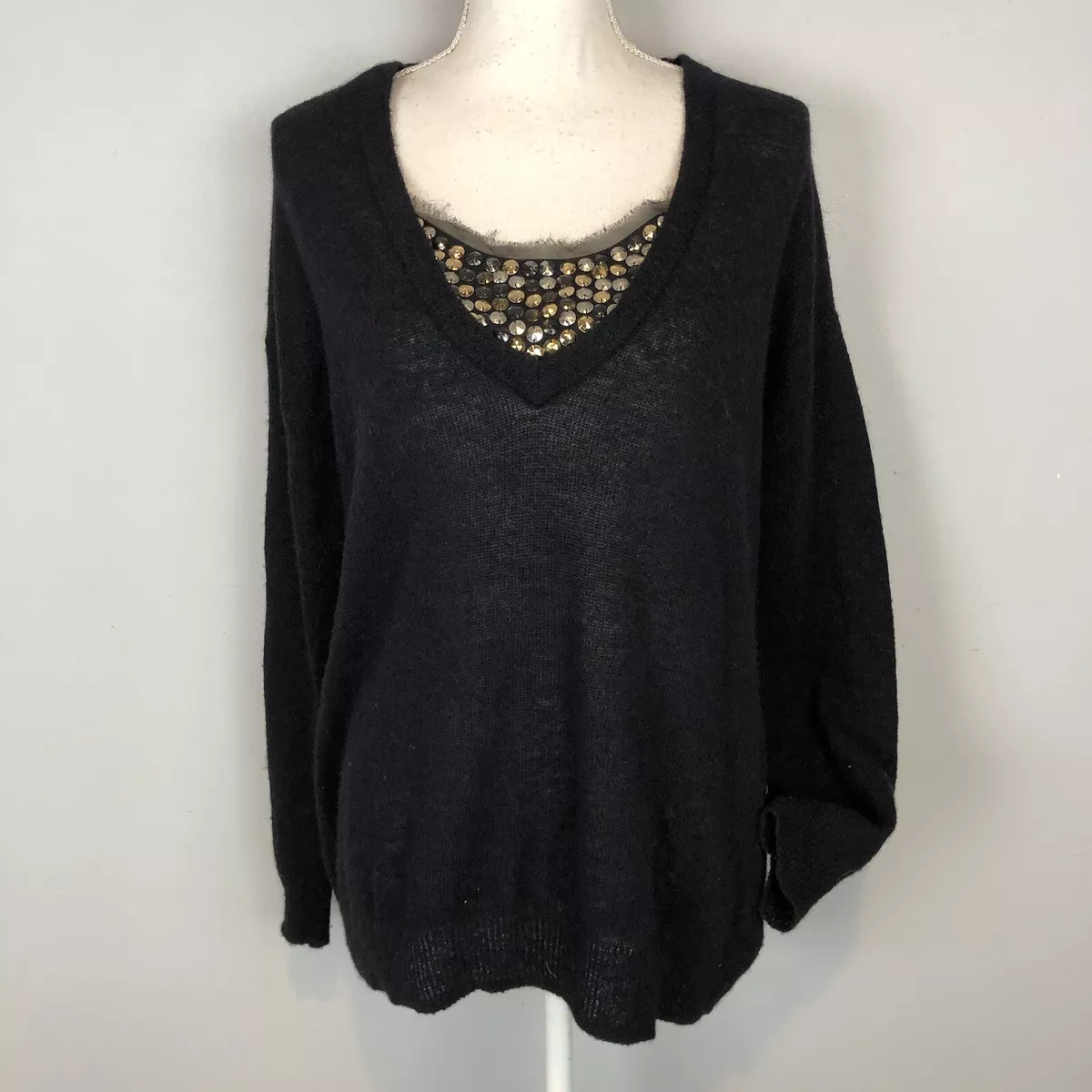 Tory burch black sweater cheap