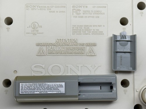 Sony ICF-CDK50 FM/AM CD Player Under Cabinet Clock Radio + Remote WORKS READ - Picture 9 of 19