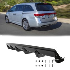 Car Rear Lip Bumper Valance Diffuser Spoiler 6fins Gloss Black For Honda Odyssey Car Rear Lip Bumper Valance Diffuser Spoiler 6fins Gloss Black For Honda Odyssey