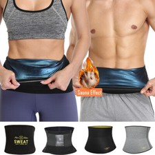 Men Sauna Sweat Band Belt Slimming Body Shaper Waist Trainer Weight Loss Trimmer
