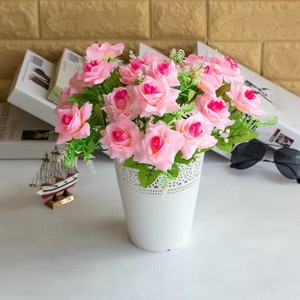 Détails Sur Cn 7 Têtes Réaliste Rose Artificiel Faux Fleur Jardin Maison Bouquet Décor œil