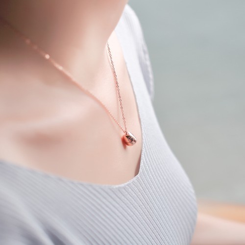 18K Rose Gold Filled Japanese Lucky Cat Maneki Neko Solid Pendant Charm Necklace - Picture 4 of 12