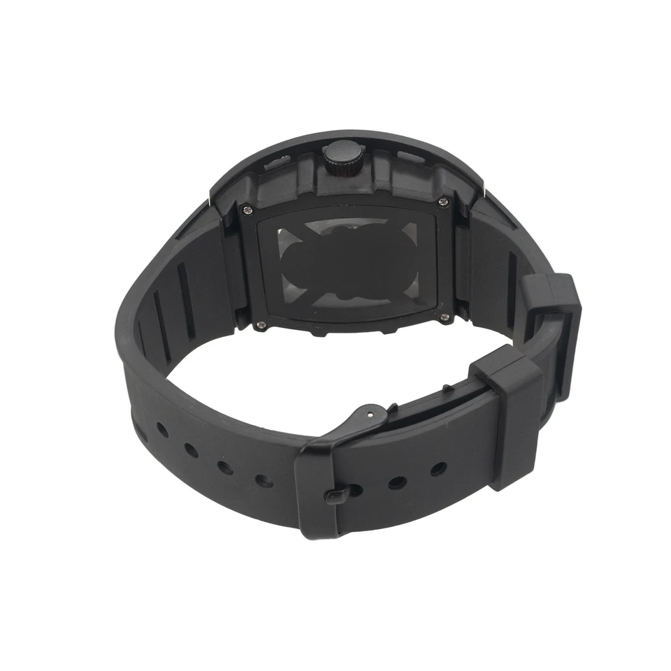 Ed Hardy Men's Matte Black Plastic Strap Watch 42mm - Image 3 of 3