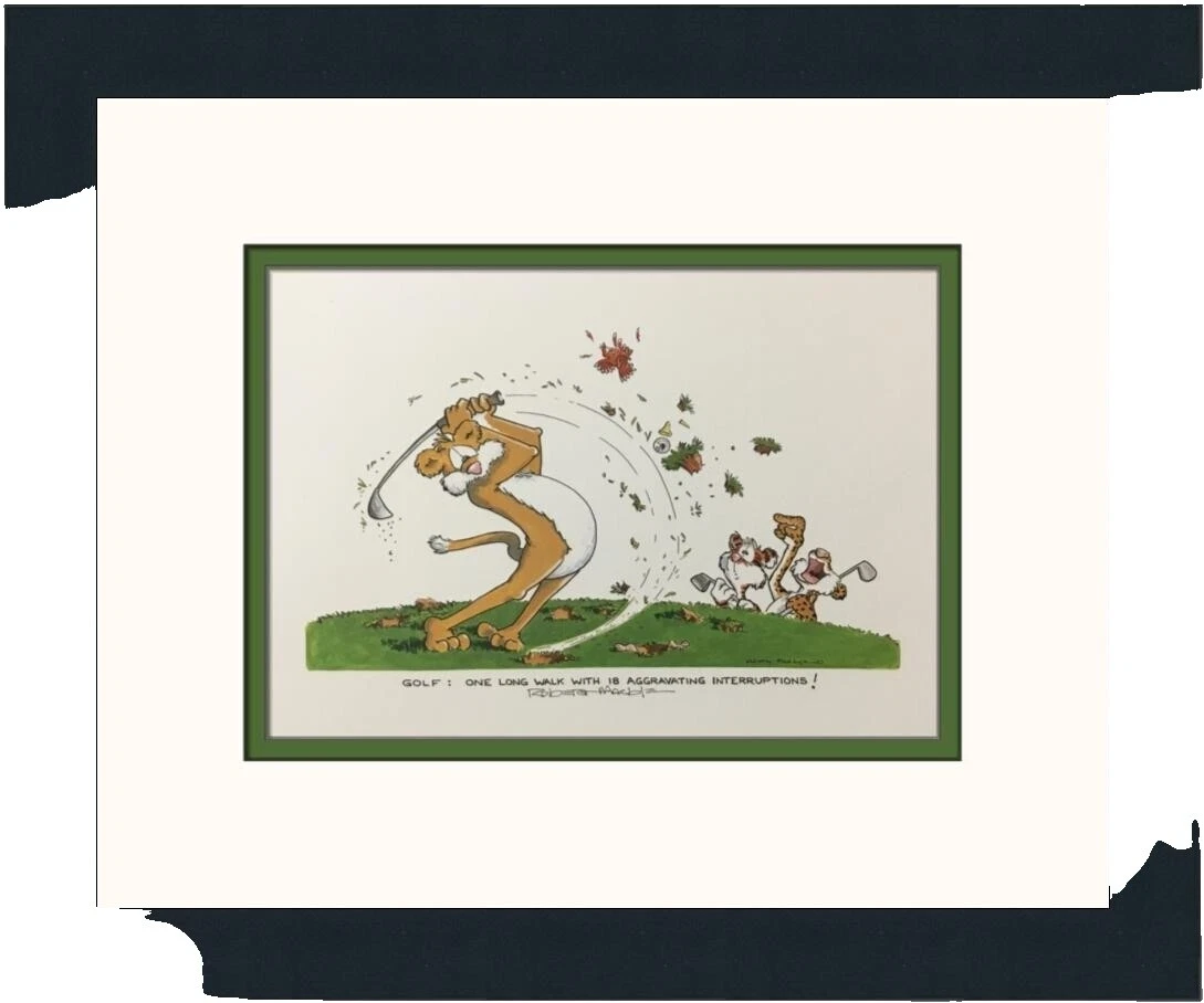Cartoon Golf Art Prints