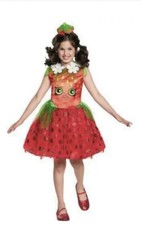 Shopkins Strawberry Kiss Classic Girls Costume, Medium Disguise Halloween Red