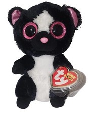 Ty Beanie Boos - FLORA the Skunk (6 Inch) NEW MWMTs Plush Stuffed Animal Toy
