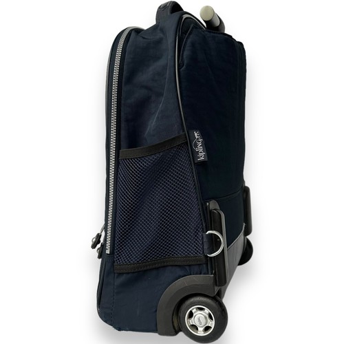 Kipling Sausalito Wheeled Rolling Backpack Carry On Blue Nylon Gorilla Kim - Picture 6 of 19