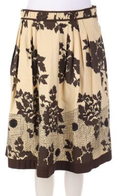 Max Mara WEEKEND Skirt Embroideries I 38 = D 32 dark brown