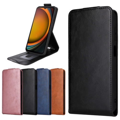 Vertical UP Down Flip Leather card slots Stand Case For Samsung XCover7 Pro 5G - Picture 2 of 28