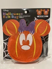 DISNEY MINNEY MOUSE HALLOWEEN DAISO FELT BAG *BRAND NEW