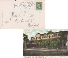 New York Acra 1910 doane 3/3  PPC (Walters Hotel, Cairo-in-the-Catskills)  Edge