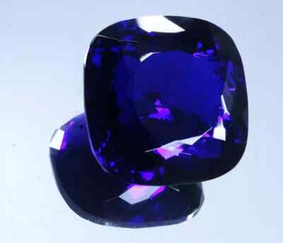 Tanzania OF Tanzanite Cushion Natural Deep Blue 45+ Ct Loose Gemstone CERTIFIED