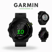 New Garmin Forerunner 55 GPS Watch - Black - Heart Rate Monitor - Sealed Box