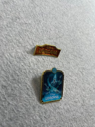 Disney Lorcana Hades Organized Play Promotional Pin ORANGE Card Game Trading - Picture 4 of 9