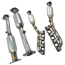 4PCS For Nissan Armada 5.6L 2004-2013 Manifold Catalytic Converter Front & Rear