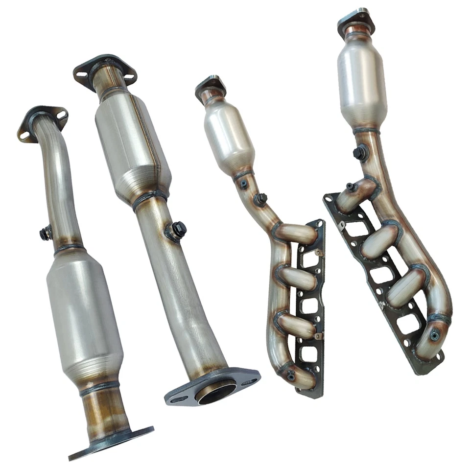 4PCS Front & Rear For Nissan Armada 5.6L 2004-2013 Manifold Catalytic Converter Foto 2 de 4