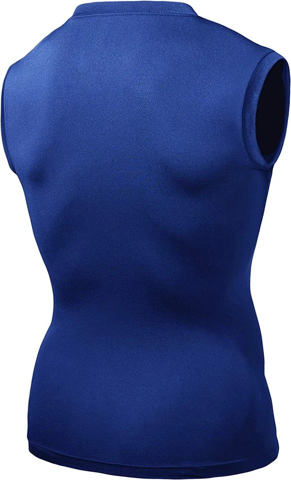 Tesla Mens R Neck Sleeveless Muscle Tank Dry Compression Baselayer MUA05/MUA75/R - Image 2 of 4