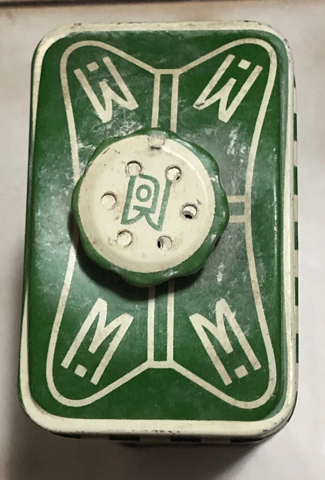 Lata en polvo Mennen para hombre para afeitadoras eléctricas con producto? Antiguo vintage años 30 Foto 4 de 4