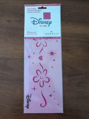 Disney Princess Paint Stencil Border 4.5x12.25'' Pre Cut Girls Room Decor NEW