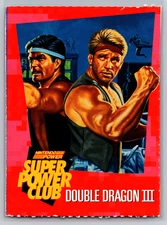 Double Dragon III 3 Nintendo Super Power Club Magazine Card #19 Perforated