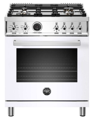 PROF304DFSBIT Bertazzoni 30'' Professional Series Free Standing 4 Burner Dual