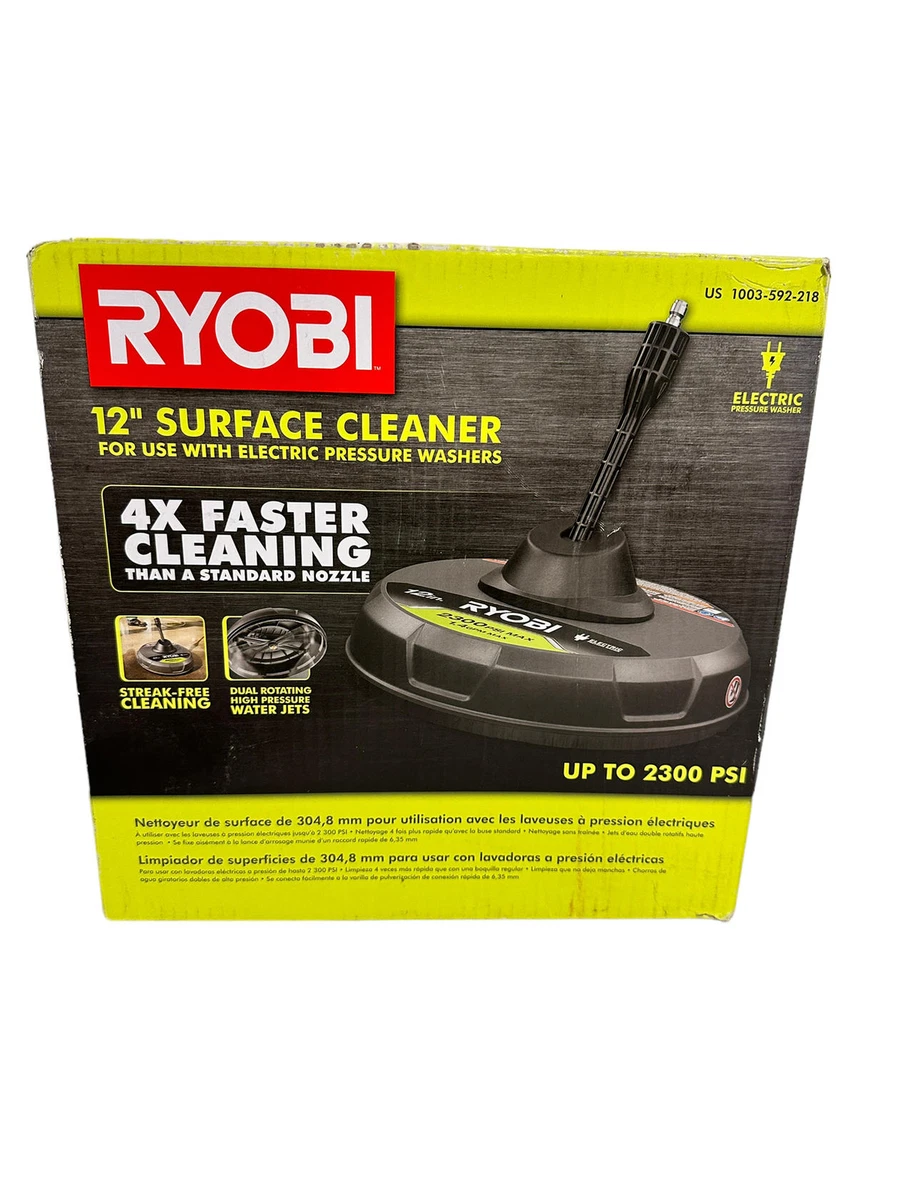 Ryobi 12in 2300 PSI 1.4 GPM Surface Cleaner for Electric Pressure Washers