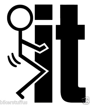 F**K SQUARE WHITE BACKGROUND BUMPER STICKER LAPTOP STICKER HARD HAT STICKER