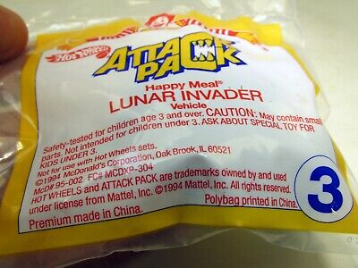 Details about  / 1994 McDonald/'s Hot Wheels Attack Pack Lunar Invader vehicle toy #3