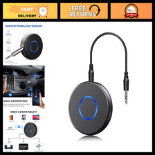 Wireless Bluetooth Aux Adapter, Portable Audio Receiver, Hands-Free Kit for Car/