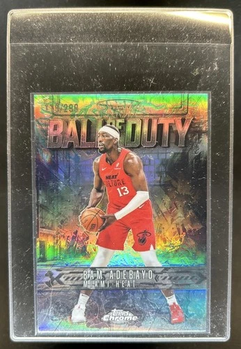 2025 Topps Chrome Bam Adebayo Refractors Teal (RAW)