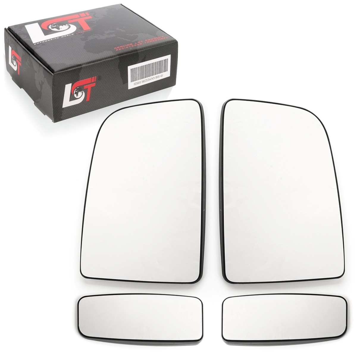 2X Mirror Glass Side Mirror Convex Left Right For Mercedes Sprinter 906 06-08