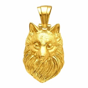 Authentic 18K Gold Plated Wolf Head Pendant | Royal & Powerful Statement Jewelry TP01001