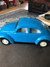 Vintage 1960s Mini Tonka Toys Pressed Steel   Blue Volkswagen Beetle VW Bug52680