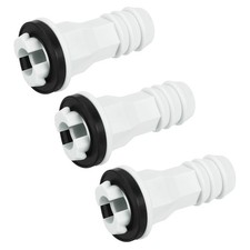 MECCANIXITY Air Conditioner Drain Hose Connector 15mm Tube Straight Beige