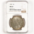 1927 Peace Dollar $1 MS63 NGC Better Date 31329