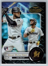 2022 Topps Gold Label CLASS 1 BLACK #65 Bryan De La Cruz RC Miami Marlins