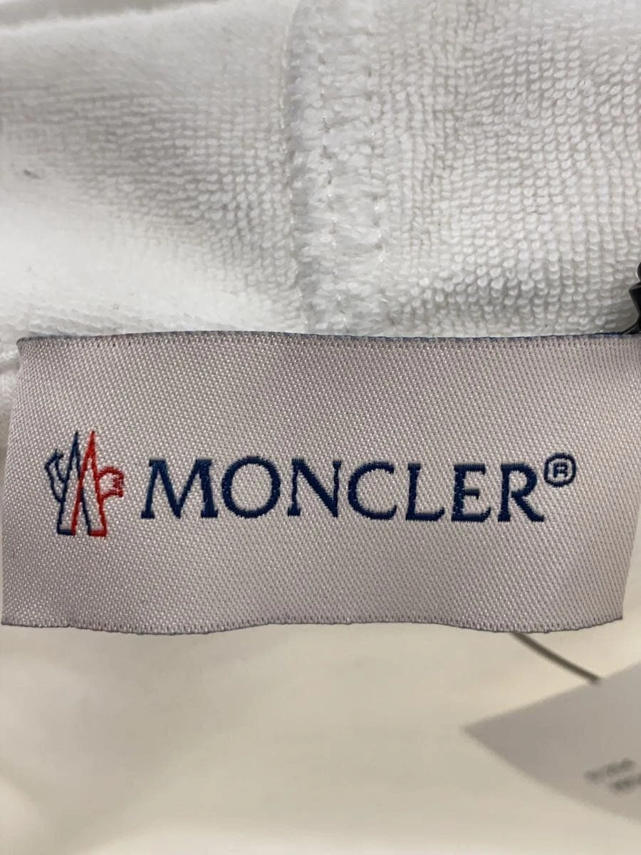Felpa con cappuccio MONCLER XL cotone WHT F10918G71900 20SS LOGO POPOVER HOODY usata