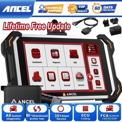 ANCEL DS600 Elite Car Diagnostic Scanner Bidirectional OBD2 34 Services ECU Codi